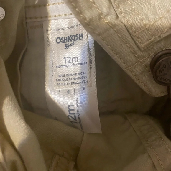 Oshkosh B’Gosh Khaki Overalls - Picture 7 of 7